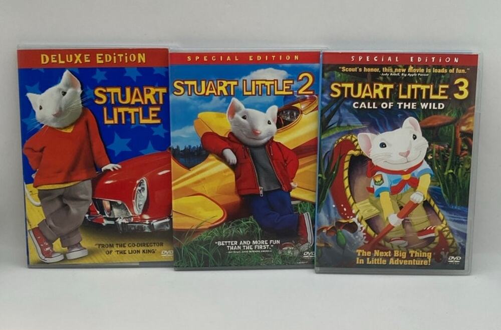 Columbia Pictures Stuart Little 1 2 3 Lot of DVD's Deluxe & Special Editions